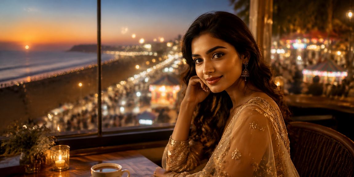 Chennai vibrant entertainment and casino scene with Bollywood poster